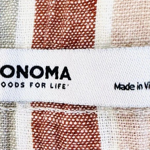 NWT SONOMA Women Mid Rise Pockets Ultra Waistband Striped Shorts Plus Size 2X - Picture 3 of 6